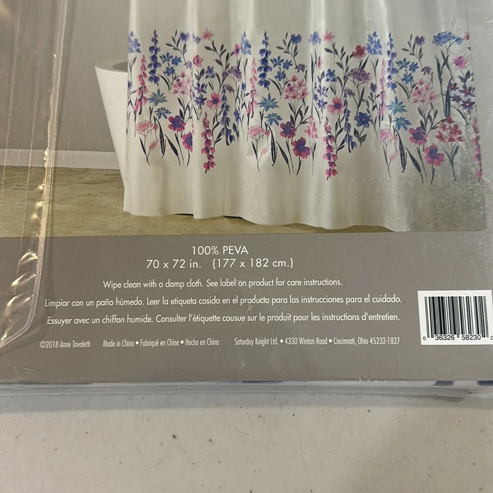 SKL Home Flower Rows‎ shower curtain